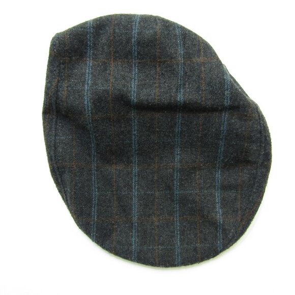 VTG Dorfman Pacific Newsboy Cabbie Hat Size Large Square Check Wool Cap - Picture 4 of 7